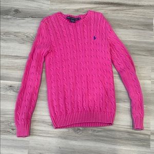 Ralph Lauren Cable Knit Sweater - Pink - medium
